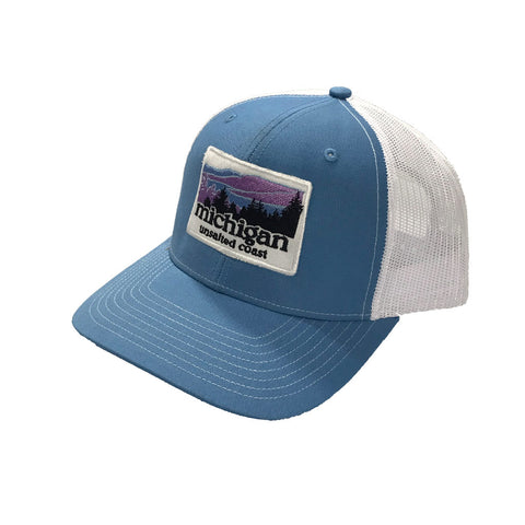 Trucker Hat Landscape Columbia Blue