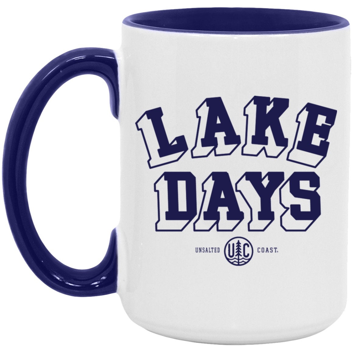 Lake Days Navy 15oz. Accent Mug