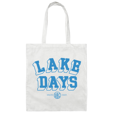 Lake Days Canvas Tote Bag